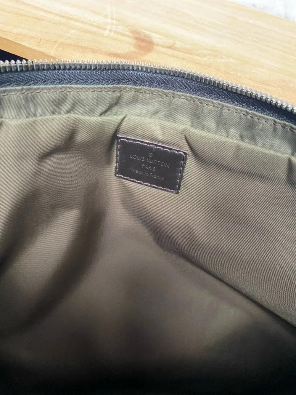 Louis Vuitton Black Canvas Briefcase with Top Handles